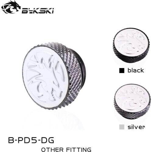 Bykski B-PD5-DG, Emboss Plugs, Boutique Frost Dragon Multiple Colour G1/4" Water Plug