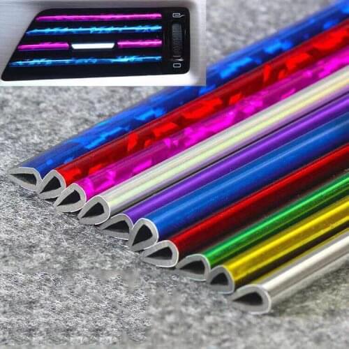 Car Air Outlet Decoration strip Blade Chrome Trim Strip Bumper For Audi Q3 Q5 Q7 A1 A3 A4 B8 A6 C7 A8