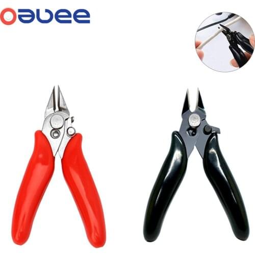 3.5 Inch Diagonal Pliers Mini Cable Wire Cutters Small Soft Cutting Crimper Pliers Wires Insulating Rubber Handle Model Pliers