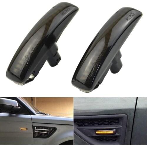 2Pcs Dynamic Side Marker Turn Signal Blinker Light Indicator Lamp For Land Rover Discovery Freeland Range Rover L320 LR2 LR3 LR4