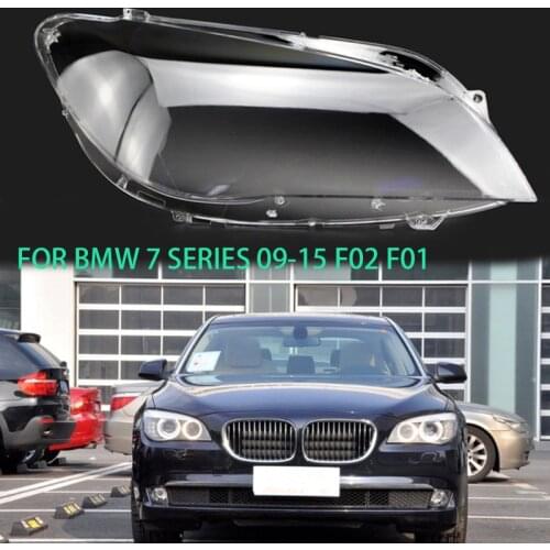 For bmw 7 series 2009-2015 f02 f01 lens headlights transparent lamps lamp shield shades headlights cover lens glass headlight