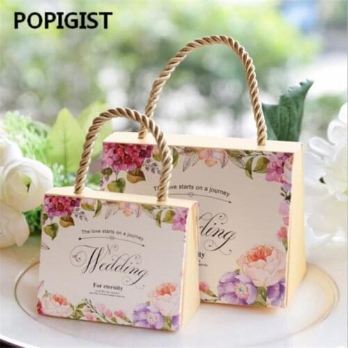 Wedding Favor Box Floral Candy Box Wedding Favors Gift Chocolate Cookie Box Gift Boxes for Guest Wedding Party Celebration 30PCS