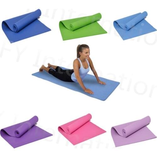 New High Quality Non Slip Yoga Mat Roll Up Pillates Gym Fitness Equiptment Large Size Soft Comfortable PVC