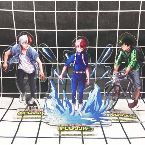 My Hero Academia Midoriya Todoroki Bakugou Acrylic Stand Figure Desktop Decoration Collection Model Toy Cosplay Doll