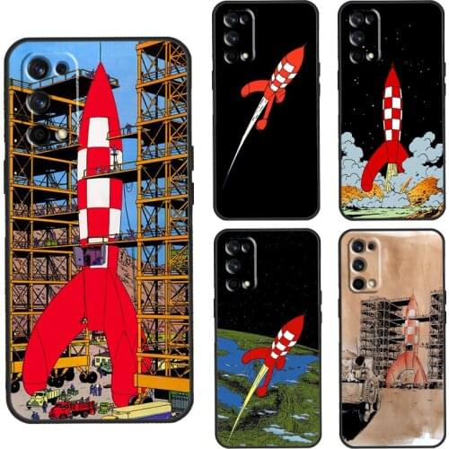 Cartoon Rocket Case For Realme C3 C11 C15 GT Neo Q3 6 7 8 Pro Cover For OnePlus 8 Pro 8T Nord 9 Pro Shell