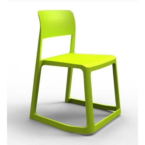 Set of 4 Modern Dining Chair Strong Frame PP Body Modern Design Stainless Steel Bar Stools Kitchen Chair for Dining Room