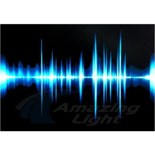 Christmas light up el panel Music sound activated flashing el panel for t-shirt