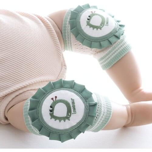 Cartoon Animal Baby Leg Warmers Summer Mesh Breathable Baby Knee Pads Protector Safety Kids Pads Elbow Cushion