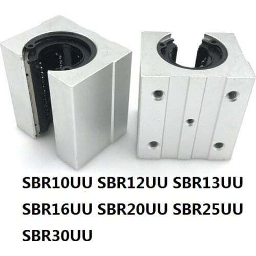 SBR10UU SBR12UU SBR13UU SBR16UU SBR20UU SBR25UU SBR30UU linear Ball Bearing Block open type CNC Router SBR linear guide