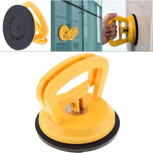 TL-F1 Plastic Single Claw Vacuum Sucker Cup with Rubber Suction Pad and 2 Clip Handles for Tiles Glass Lightweight Locking