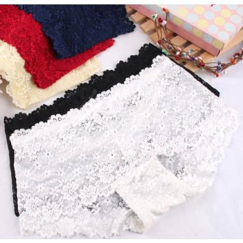 Japanese girl beautiful sexy underwear briefs lace underpants low waist breathable hollow cotton crotch panties women knickers