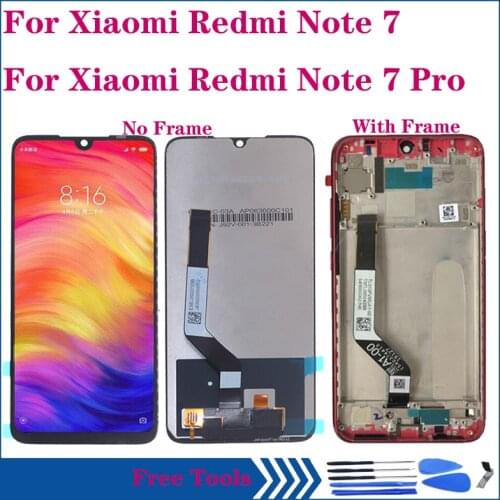 6.3" AAA Quality LCD For Xiaomi redmi note 7 LCD Display Touch Screen Replacement For Redmi note 7 Pro LCD Repair kit with frame