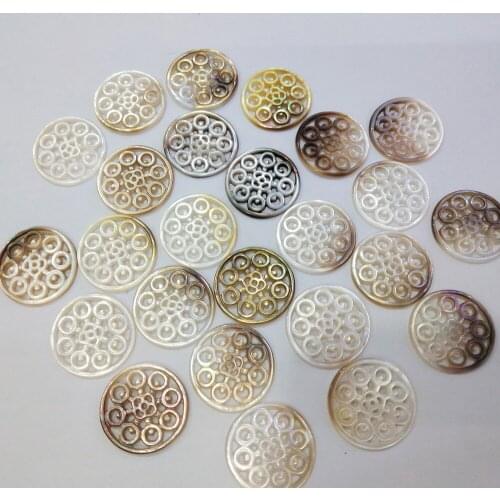 1Pcs Sculpture Flower-shaped Shell Loose Beads Charms For DIY Necklace Bracelet Anklet Handiwork Sewing Craft Jewelry