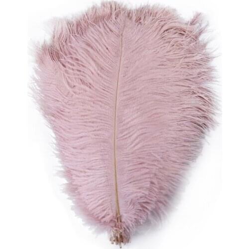 10-12 inch Pink Ostrich Feathers Dyed Colorful Ostrich plumes Wedding Party Dress Decoration Sewing Crafts Plume 10Pcs/lot