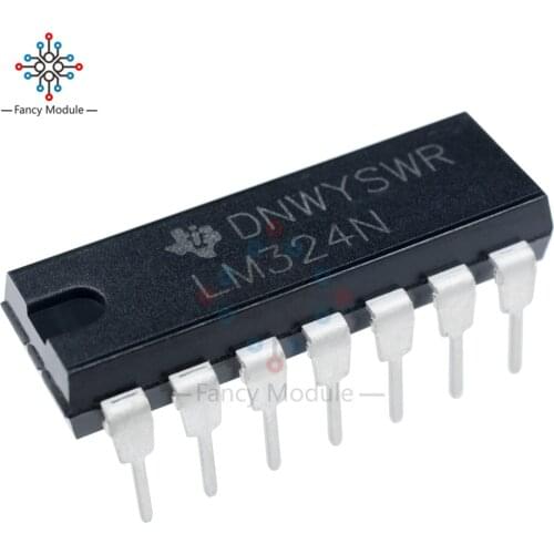 10PCS LM324N LM324 DIP-14 TI Low Power Quad Op-Amp IC Chip