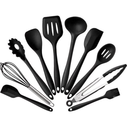 10 Pcs Kitchenware Silicone Heat Resistant Kitchen Cooking Utensils Non-Stick Baking Tool Cooking Tool Set Drop shipping