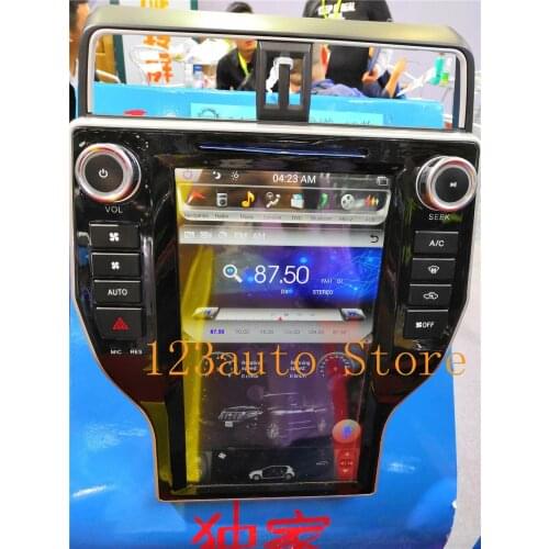 14 inch vertical Tesla Style Android 7.1 auto Car DVD GPS navigation for Toyota Land Cruiser Prado 150 2018 dvd player radio