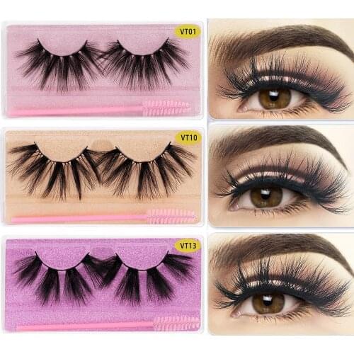 25mm Mink Eyelashes Long Lasting Mink Lashes Natural Dramatic Volume Eyelashes Extension Thick Long 3D False Eyelashes