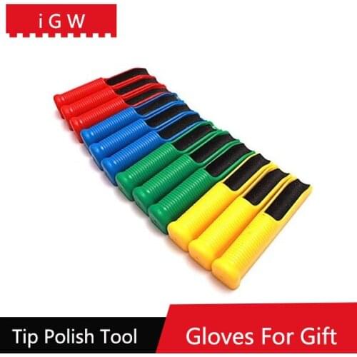 3 Pcs/lot Plastic Snooker Cue Tip Grinder Repair Tool Billiards Accessories Red/Blue/Yellow/Green Color China