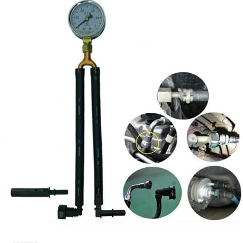 Automobile Fuel Oil Pressure Boost Gauge Test Table Quick-connect Hydraulic Pressure Gauge Auto Repair Auto Maintenance Tools