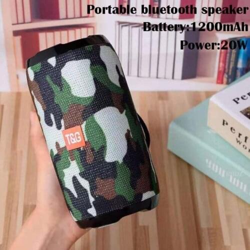 20W Super Bass Bluetooth Speaker Hifi Subwoofer Portable Column Stereo Soundbox with TF card FM USB Slot Aux for Computer Phone