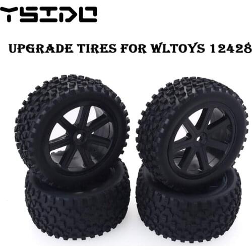 1/12 RC Car Upgrade Parts Tires for Wltoys 124018 144001 12428 12423 Feiyue FY-03/01/02/04/05/06/07/08 Q46 Q40 Q39
