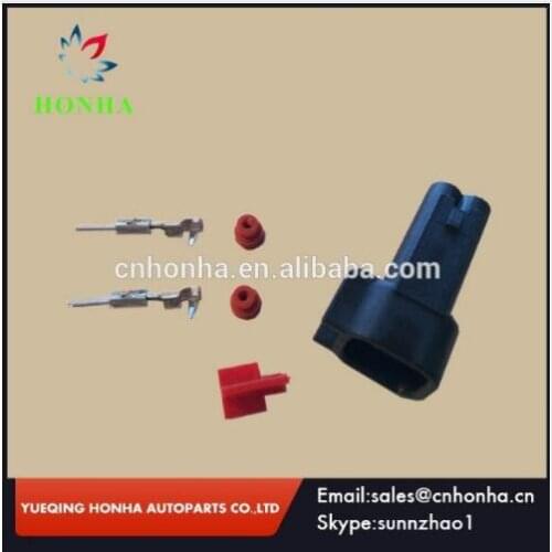 DJ7023C-1.5-11 EV6 to EV1 Auto 2 Pin/Way Waterproof Male Fuel Injector Wire Harness Connector Plug