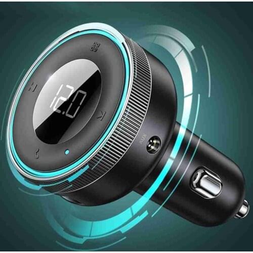 FM Transmitter Modulator Car Wireless Bluetooth 5.0 USB Fast Charger Auto Aux Radio Mp3 Player Music Hands Free Car Kit
