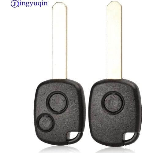 Jingyuqin 1 Buttons Remote Blank Car Key Shell Case Cover Fob For Honda Odyssey Uncut Blade