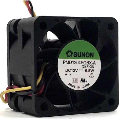 For Sunon PMD1204PQBX-A 40mm 40*40*28mm DC 12V 6.8W powerful fan
