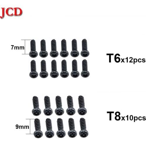 JCD 9mm T8 Screws Head 7mm T6 Screw set for XBOX ONE Controller Gamepad Repair Part For Xbox One S X Slim Elite