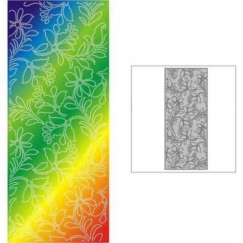 New Slim Spotted Delicate Flowers Plate Craft Embossing Mold 2021 Metal Cutting Dies for DIY Scrapbooking Album Card Making