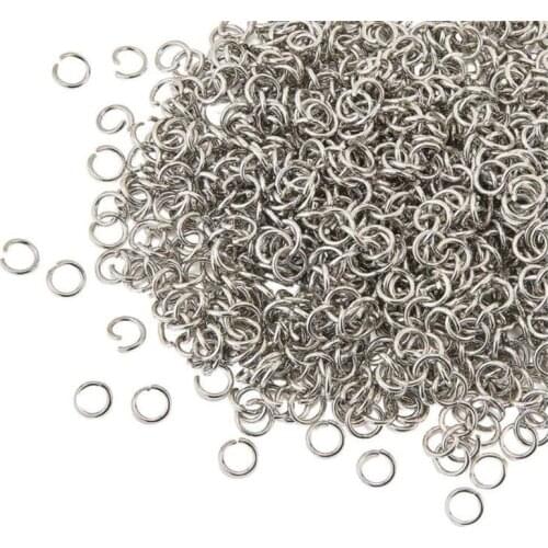 100cs Stainless Steel Open Jump Rings Connectors for DIY Earrings Bracelet Necklace Jewelry Making Accessories