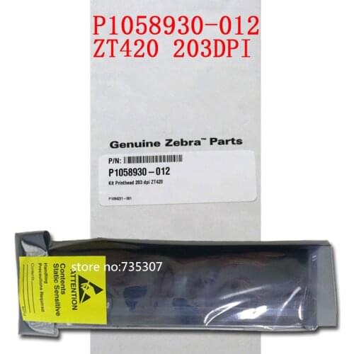 ZT420 - 203 DPI Printhead NEW Original ZT420 203DPI Zebra P1058930-012 barcode printer print head