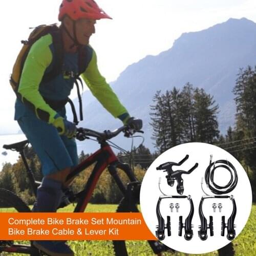 Durable Riding Cycling Accessories Set Complete MTB Alloy Bicycle Mountain Bike Brake Set And And Cable Set Brake Sensitivity