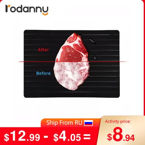 Rodanny Fast Defrosting Tray Thaw Frozen Food Meat Fruit Quick Defrosting Plate Board Kitchen Gadget Tool Defrost Tray