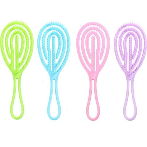 HeadMassageCombHairDetangle Brush Hairbrush Head Scalp Anti-Itch Scratcher Rib Comb Women Salon Hairdressing Styling Tools