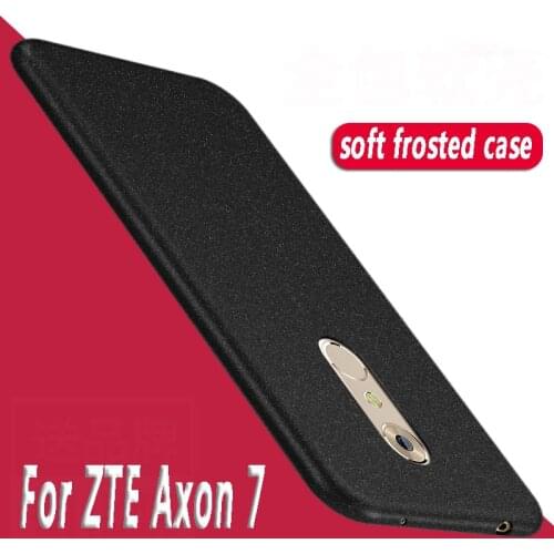 For ZTEAxon 7 Case Silicone Sandstone Soft Tpu phone Protector back cover on ZTE Axon 7 A2017 case 5.5 soft smooth Axon 7 cover