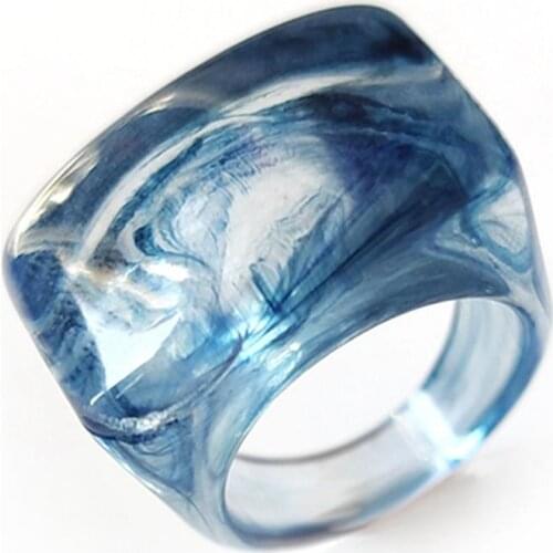 1pc Creative Ring Fashion Chunky Ring Decorative Acrylic Knuckle Ring Finger Ring Joint Ring Unisex Jewelry Accessories
