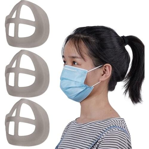 3pc Innermask 3D Mask Bracket Inner Stand Holder Breathing Space Maskers Support Frame for Sport Prevent Lipstick Off Mascarilla