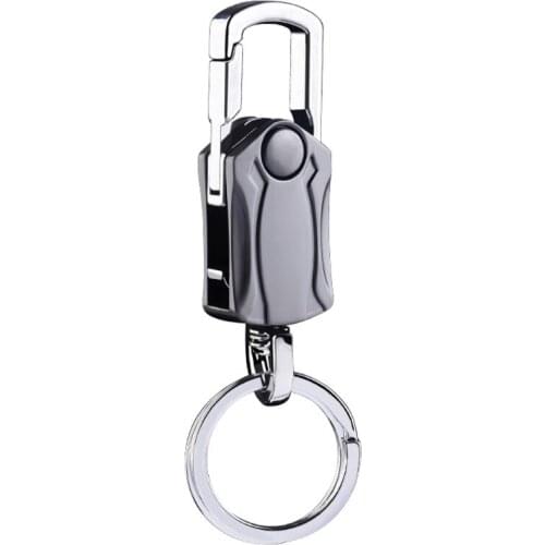 4-in-1 Heavy Duty Key Chain Anti-Anxiety Rotatable Keyring Box Cutter Phone Holer Bottle Opener Keychain