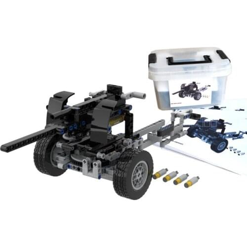 Army Anti-tank Cannon Military Building Blocks Accessories MOC Parts Bricks Shooting Model Construction Toys for Children Gifts