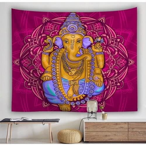 Boho Indian Ganesha Tapestry Hippie Tapestry AestheticTapestry Wall Hanging Tapestry Blanket Artist Home Decoration Accessories