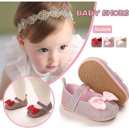 25# Sandals Baby Boys Girls Solid Bowknot Shiny Non-Slip First Walking Shoes Baby Girl Summer Shoes For 2 Year Old Босоножки