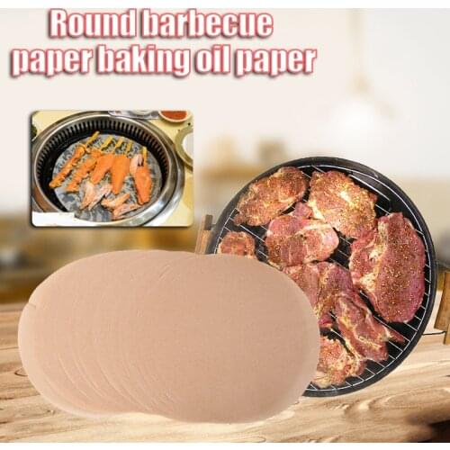 Barbecue Paper Waterproof High Temperature Resistant Air Fryer Paper for Roasting Grilling Baking SAL99
