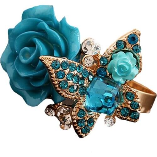 CRLEY 3 Colors Rose Gold Color Finger Ring for Women with AAA Multicolor Cubic Zircon Wedding Berloque