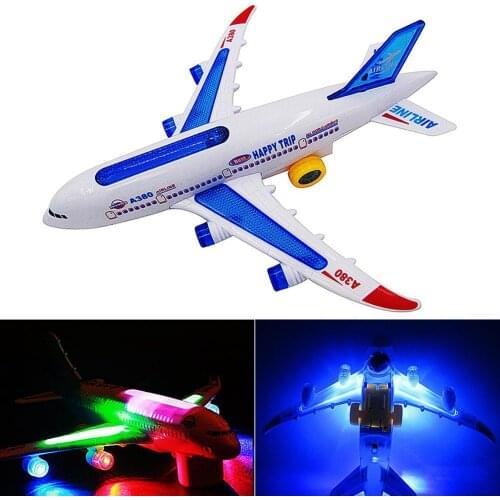 Children Kids Gift Toy Autopilot Flash Sound Aircraft Music Lighting Toys Airplane