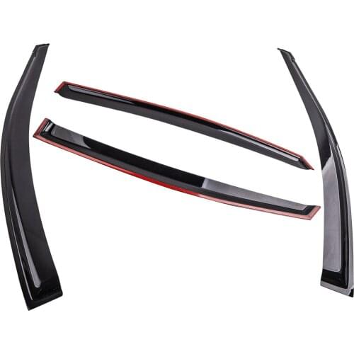 Smoke Window Visor Sun Rain Guard Vent Shade 2012-2017 For Hyundai Accent Sedan 4PCS