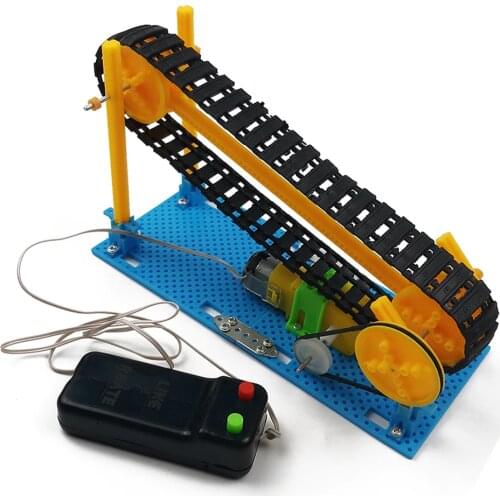 DIY Electric Conveyor Model for Steam Toy Science Physics Technology Toys Conveyor Belt Educational Toys