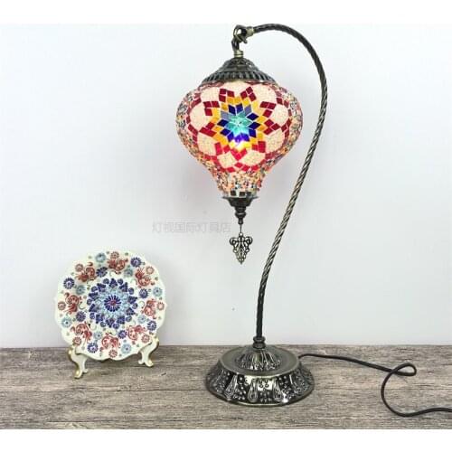 European Retro Table Lamp Turkey Handmade Exotic Bedroom Living Room Restaurant Coffee Shop Hotel Homestay Decorative Table Lamp